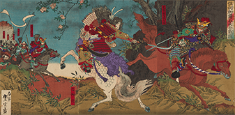 Hiro專用 浮世絵『阿根川大合戦之図』3枚 月岡芳年 織田平八郎 江戸時代 Hiro專用 浮世絵『阿根川大合戦之図』3枚 月岡芳年 織田平八郎