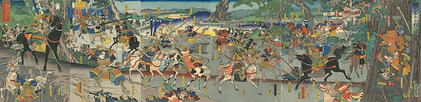 歌川芳虎 作「賤ヶ峯大合戦之図」