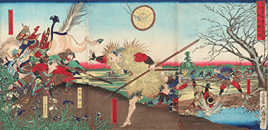 月岡芳年 作「大坂夏御陣 御危難之図」